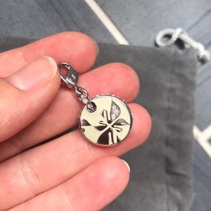 Swarovski crystal and enamel charm